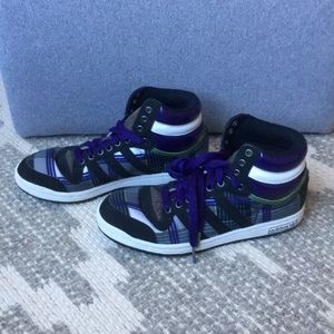 Funky Adidas high top sneaker from Boston boutique